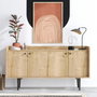 Hanah Home Consola Roble Zafiro Medidas 150x80x40 cm Diseño Tradicional, Industrial y Escandinavo